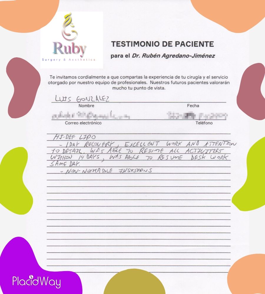 Luis Gonzalez - Patient Testimonial at Ruby® Surgery & Aesthetics, Guadalajara, Mexico
